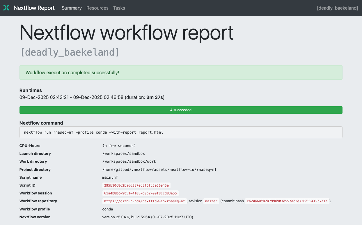 Report summary